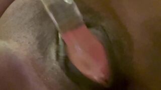 Mrs Bell dildo home alone masturbation squirting beginner