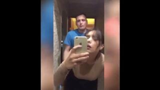 Sex in a night club with a horny girl