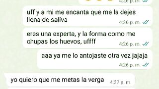 Mensajes de Whatsapp engaño a mi Novia en una Fiesta