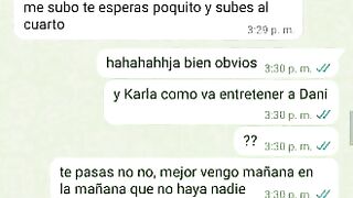 Mensajes de Whatsapp engaño a mi Novia en una Fiesta