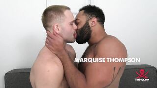 Black muscle stud Face Fucks white bottom