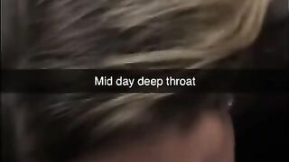 Hot milf sucks boyfriends dick on Snapchat.