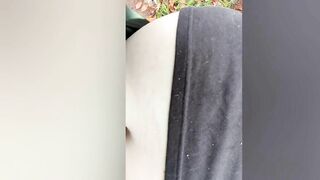 Teasing and fucking doggy style while bent over hood of hubby's Jeep