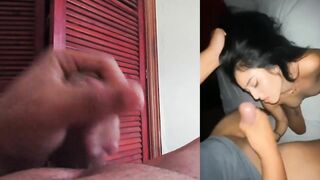 reaccionando a la mejor porno mexicana y terminando con mucha leche