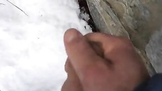 Amateur hot italian boy Outdoor jerk off and huge cumshot hard penis