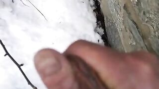 Amateur hot italian boy Outdoor jerk off and huge cumshot hard penis