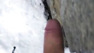 Amateur hot italian boy Outdoor jerk off and huge cumshot hard penis