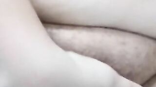 Playing with my creamy wet pussy in the bath