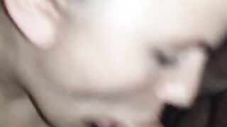 Close up Blowjob-lick my balls