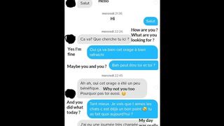 Real Tinder Virgin French (Texte + message)Girl got her pussy Destroyed