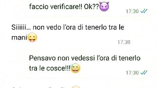 Parlo con la moglie del cornuto 1 parte Chat Whatsapp