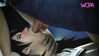 Deep throat hard and fast in Tifa Lockhart - [ WOPA ] 3D HD