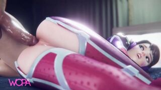 BBC extreme in the ass Overwatch D.VA - [ WOPA ] 3D HD