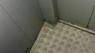 Masturbation in elevator