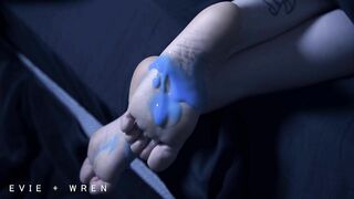 Alien Slimes My Sexy Soft Soles After Removing My Socks