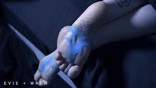 Alien Slimes My Sexy Soft Soles After Removing My Socks