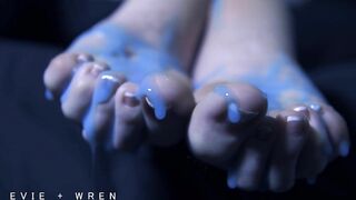 Alien Slimes My Sexy Soft Soles After Removing My Socks