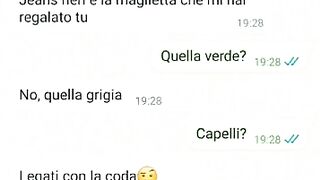 Chat erotica con la porca di mia moglie - Dialoghi italiani