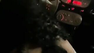 Public blowjob in the car - public sex in the car