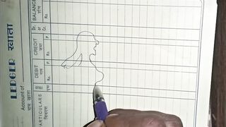 Art made drawing with the help of a pencil while having sex