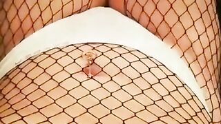 Extreme Belly Inflation Czech teenage babe in fish net stockings-bike pump-onlyfans/queenbelly