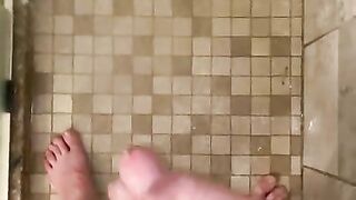 Johnny’s POV shower play(long range cumshot)