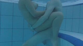 Teen 18+ couple is having sex underwater! Big tits meet big dick! The water is warm and they are so horny!!!