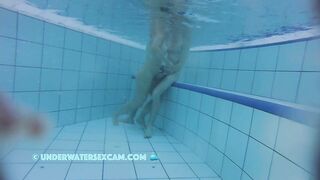 Teen 18+ couple is having sex underwater! Big tits meet big dick! The water is warm and they are so horny!!!