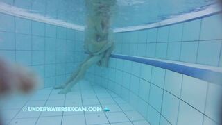 Teen 18+ couple is having sex underwater! Big tits meet big dick! The water is warm and they are so horny!!!