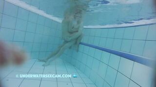 Teen 18+ couple is having sex underwater! Big tits meet big dick! The water is warm and they are so horny!!!