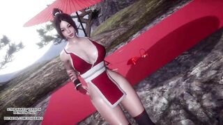 MMD Cold Water, May Shiranui, Sexy Hot Dance 4K 60FPS