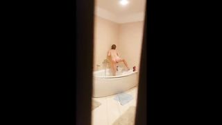 Bathroom masturbation