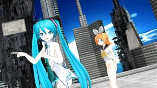 【MMD】Chokomaji ☆ Long [HC type Miku Mu-bu type Rin]【R-18】