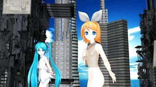 【MMD】Chokomaji ☆ Long [HC type Miku Mu-bu type Rin]【R-18】