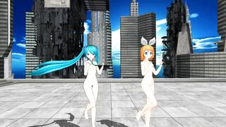 【MMD】Chokomaji ☆ Long [HC type Miku Mu-bu type Rin]【R-18】