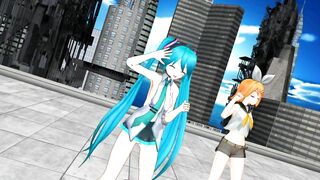 【MMD】Chokomaji ☆ Long [HC type Miku Mu-bu type Rin]【R-18】