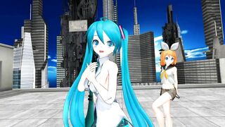 【MMD】Chokomaji ☆ Long [HC type Miku Mu-bu type Rin]【R-18】