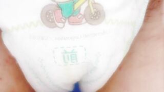 Pee Pee on Pampers XL size