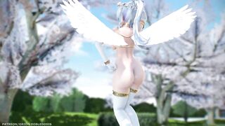 【MMD R-18 SEX DANCE】HAKU SEXY ANGEL PERFECT TASTY BUTTOCKS DEEP BLUE TOWN [BY] Orion DobleDosis