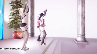 [MMD] TWICE-Feel Special Hot Striptease Hinata Sakura Ino Yamanaka Naruto Hentai