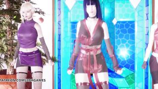 [MMD] TWICE-Feel Special Hot Striptease Hinata Sakura Ino Yamanaka Naruto Hentai