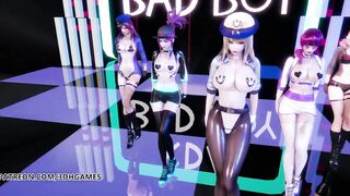 [MMD] RedVelvet - Bad Boy Sexy Striptease Ahri Akali Evelynn Kaisa League of Legends KDA