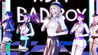 [MMD] RedVelvet - Bad Boy Sexy Striptease Ahri Akali Evelynn Kaisa League of Legends KDA