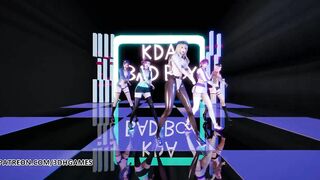 [MMD] RedVelvet - Bad Boy Sexy Striptease Ahri Akali Evelynn Kaisa League of Legends KDA