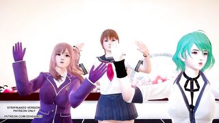 [MMD] Masked Bitch Honoka Katsumi Tamaki DOA Hot Dance