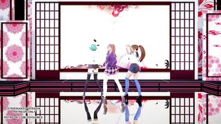 [MMD] Masked Bitch Honoka Katsumi Tamaki DOA Hot Dance