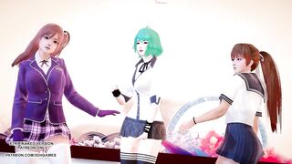 [MMD] Masked Bitch Honoka Katsumi Tamaki DOA Hot Dance