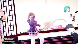 [MMD] Masked Bitch Honoka Katsumi Tamaki DOA Hot Dance