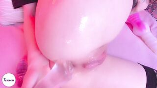 anal slut play with huge toys on butthole