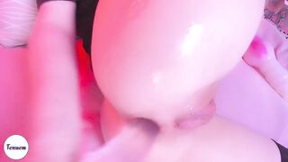 anal slut play with huge toys on butthole